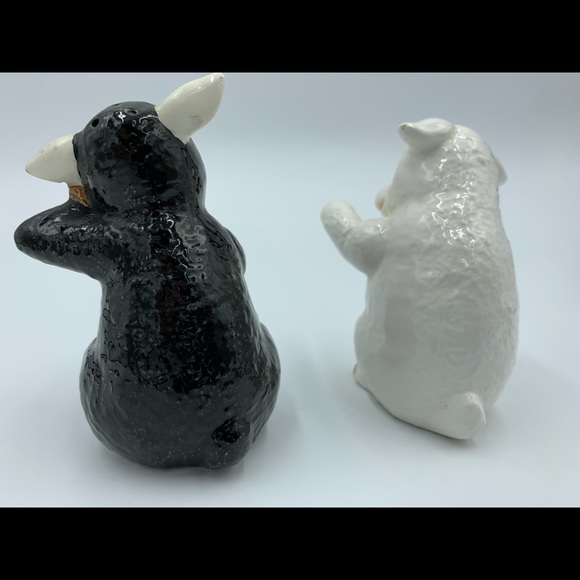 Fitz and Floyd Black and White Animal Figurines - Picture 3 of 5